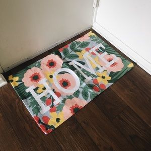 Floral Spring Welcome Home Rug Mat